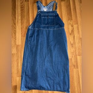 Vintage Denim Overall Maxi Dress